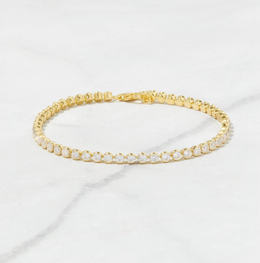 3mm Round Bezel Bracelet