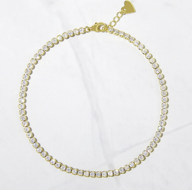 3mm Tennis Anklet