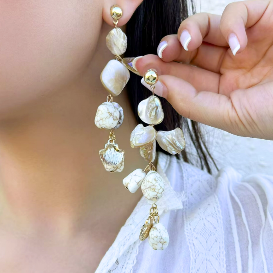 Mila Natural Stone Earrings