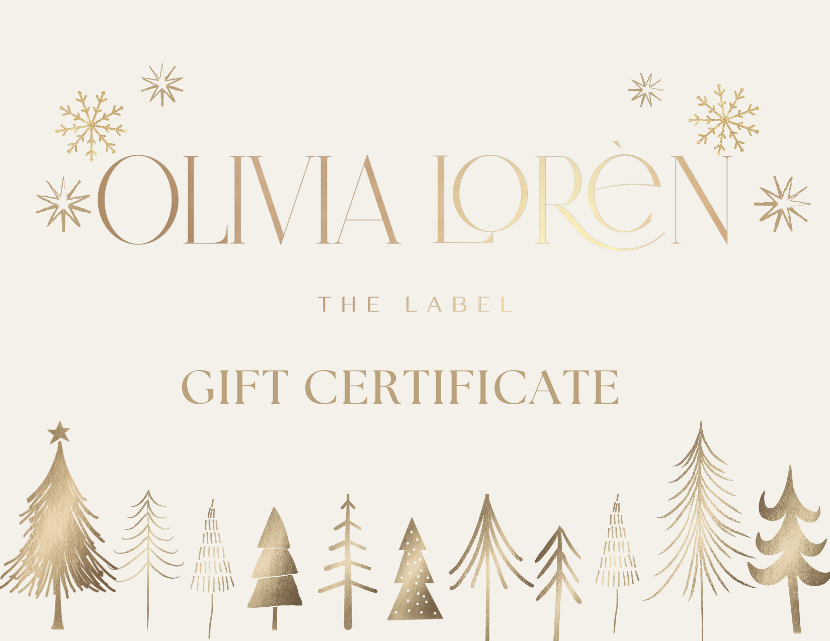 Olivia Lorèn The Label Holiday Gift Card
