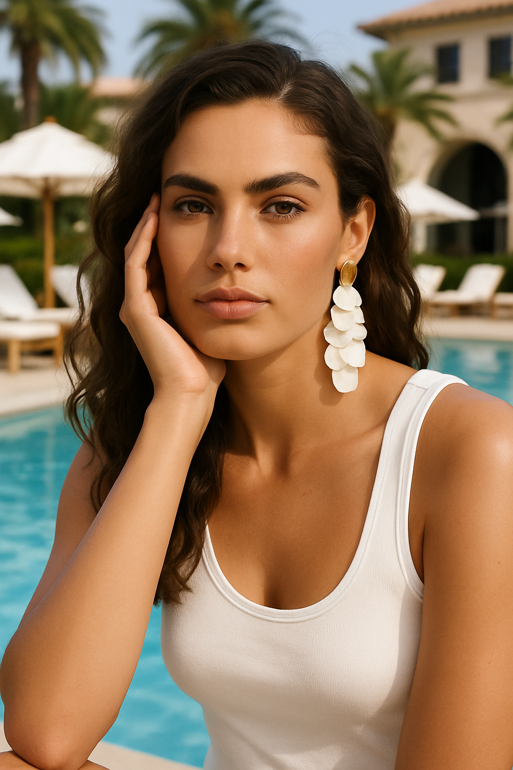 Pearl Inlay Earrings