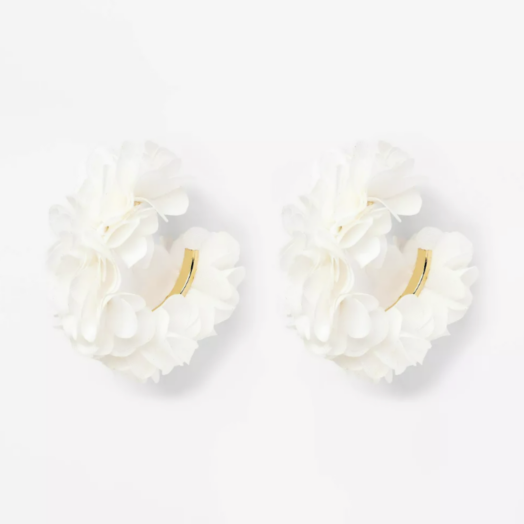 Hailey Hoop Petal Earrings