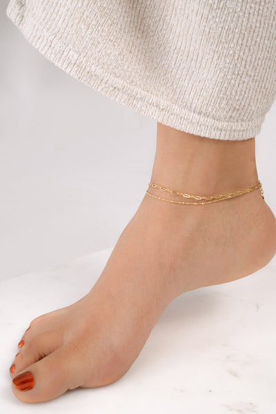 Two Dainty Anklet Set