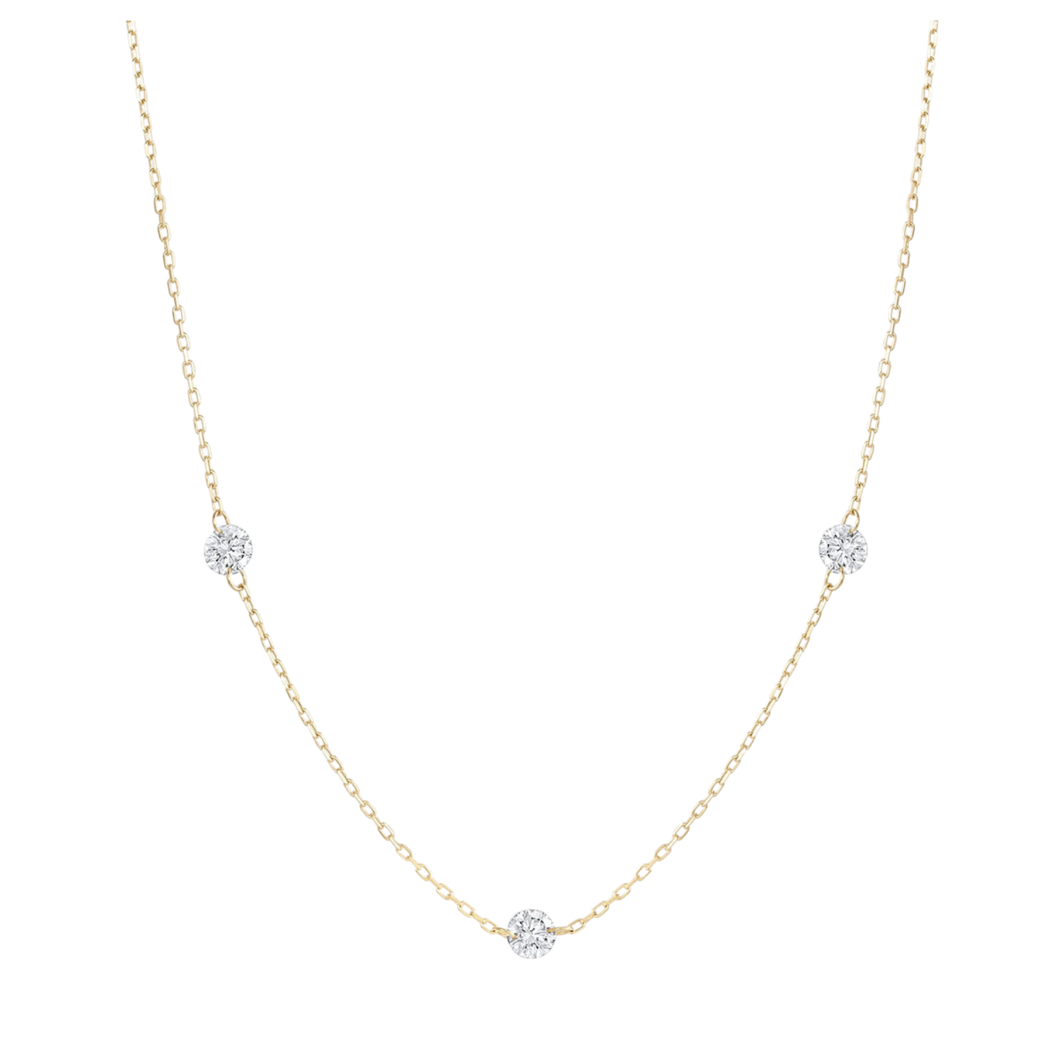 Amelie Floating Diamond Necklace