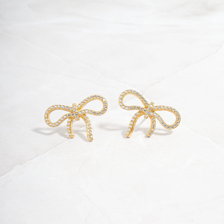 Pavé Bow Studs