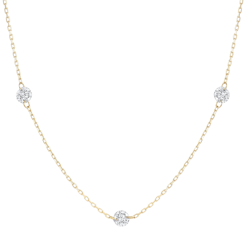 Amelie Floating Diamond Necklace