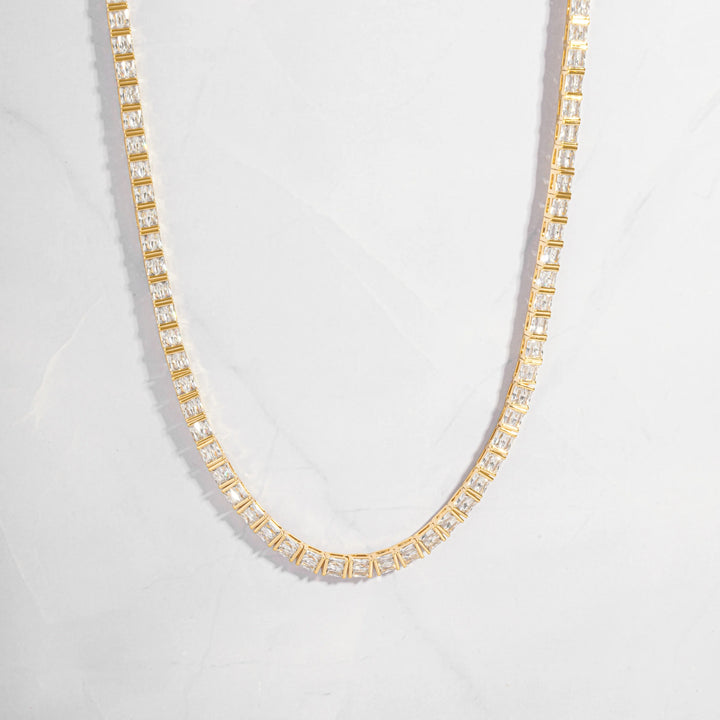 Baguette Tennis Necklace