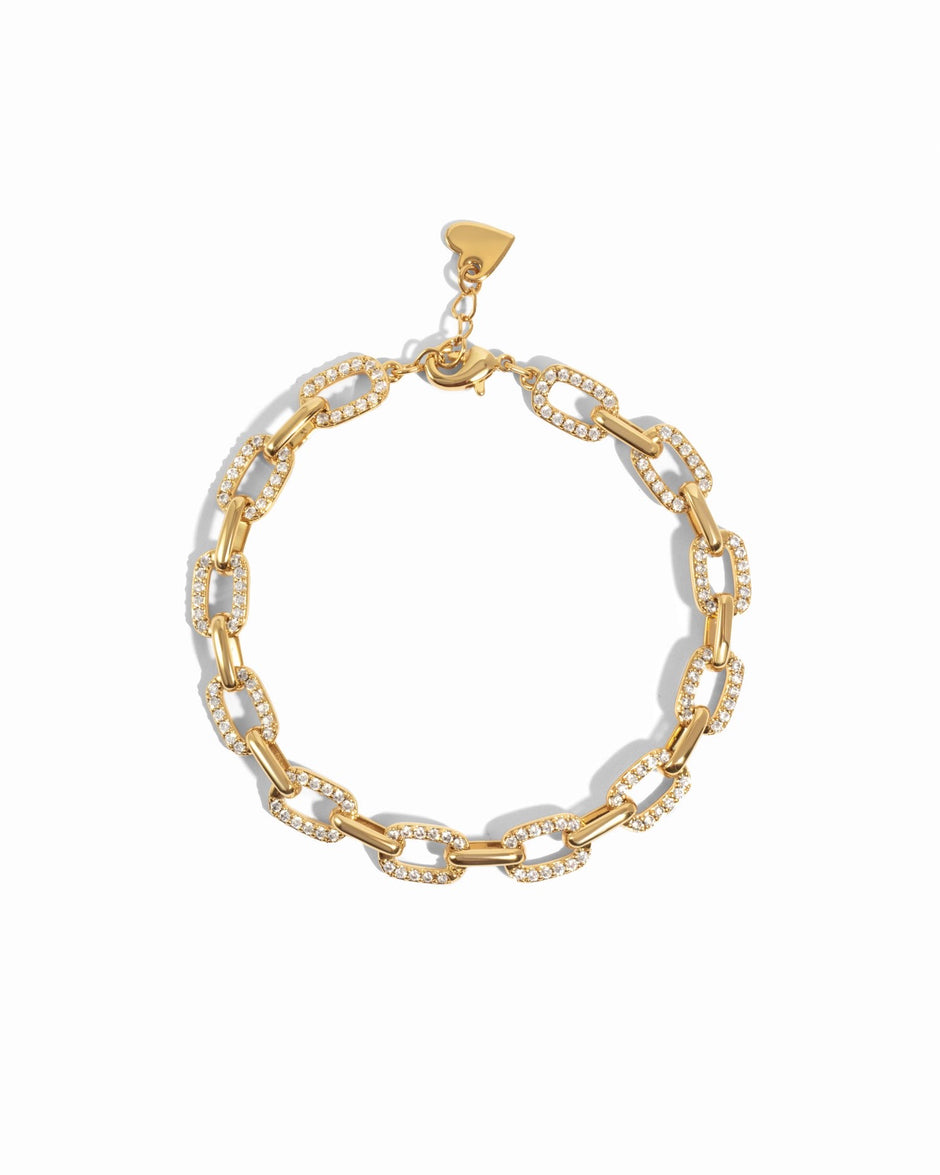 Chunky Pave Link Bracelet
