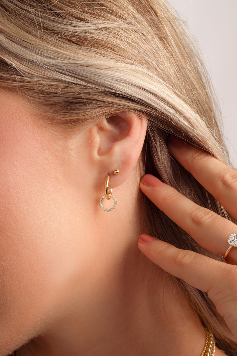 The Orbit Charm Hoops