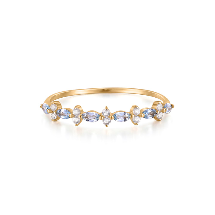 14K Solid Gold Amara Ring