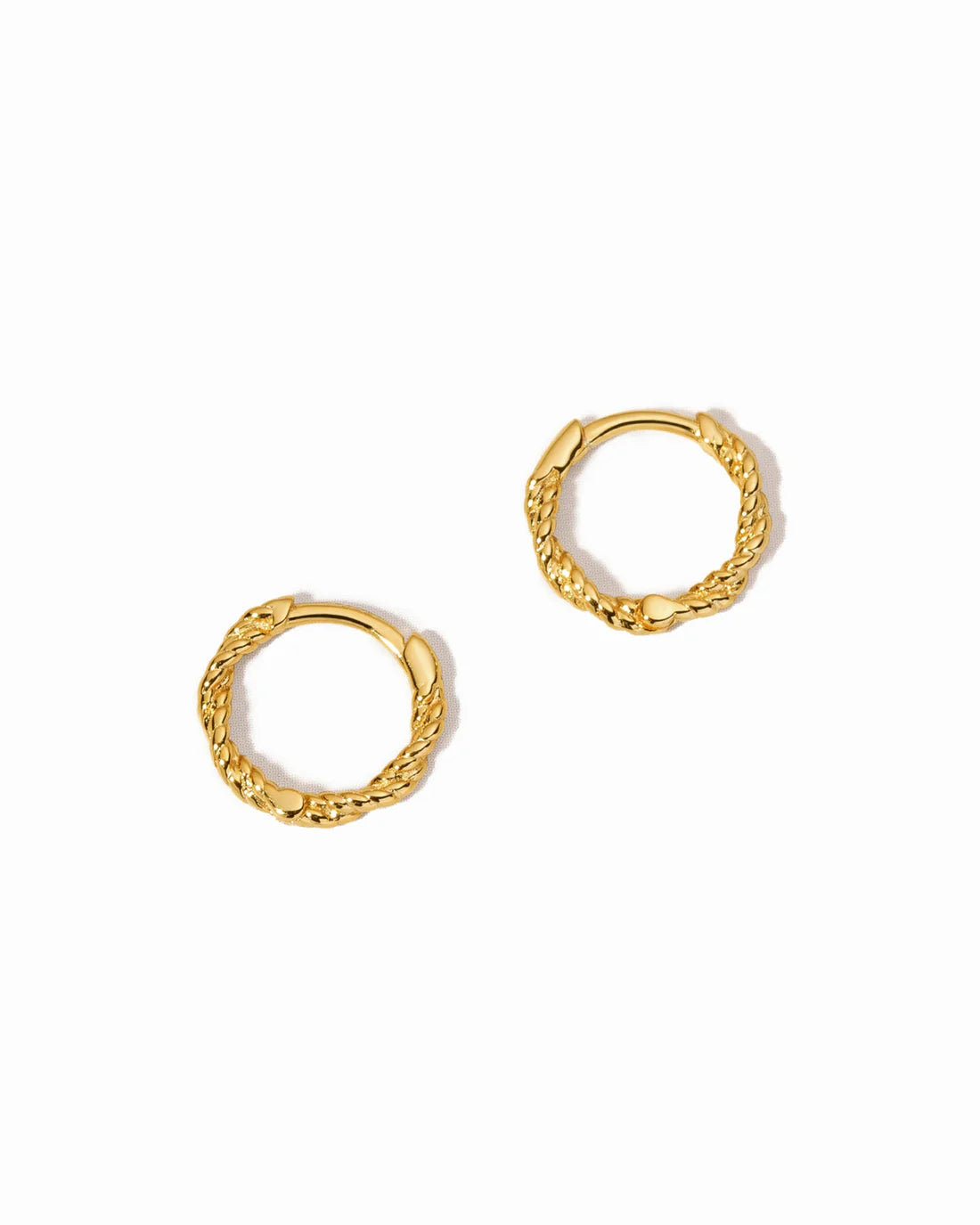 Cora Gold Twist Huggies