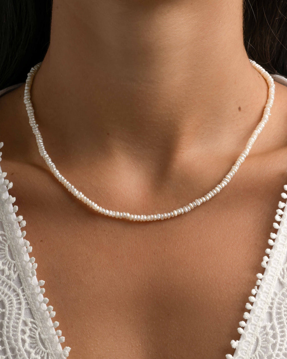 Freshwater Beaded Pearl Necklace