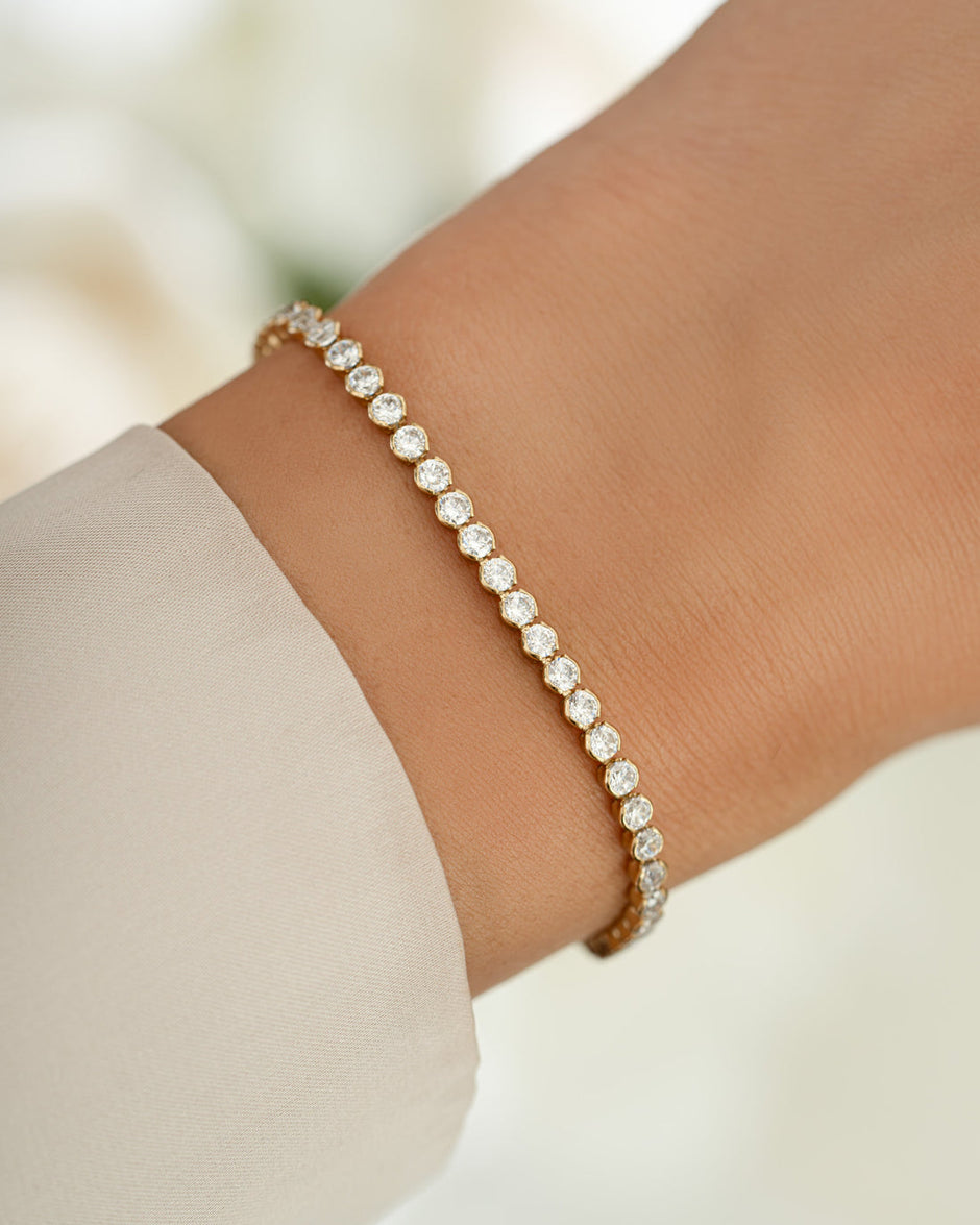 Ava Round Tennis Bracelet