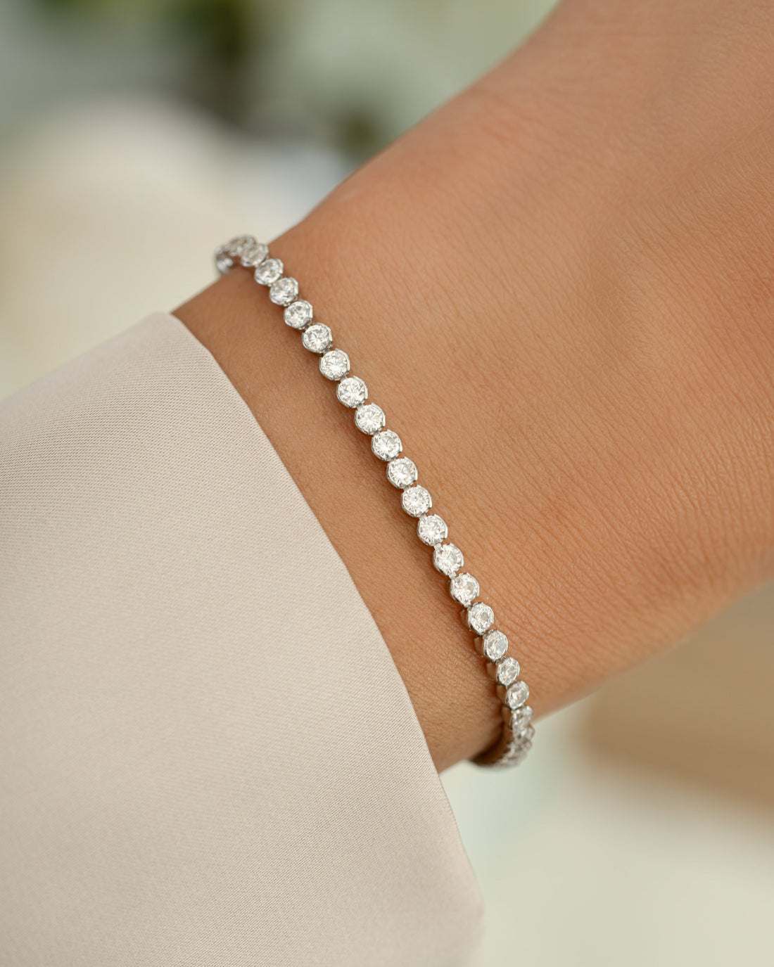 Ava Round Tennis Bracelet
