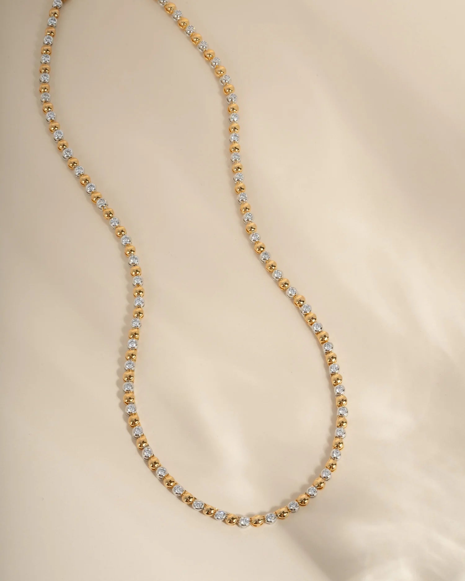 Two- Toned Mixed Metal Necklace