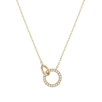 Reine Interlocking Diamond Necklace