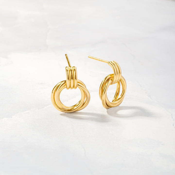 Knot Hoop Earrings