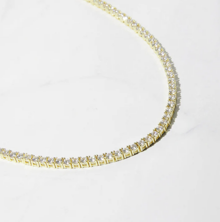 Emma Round Bezel Necklace