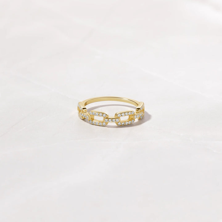 Pave Link Ring