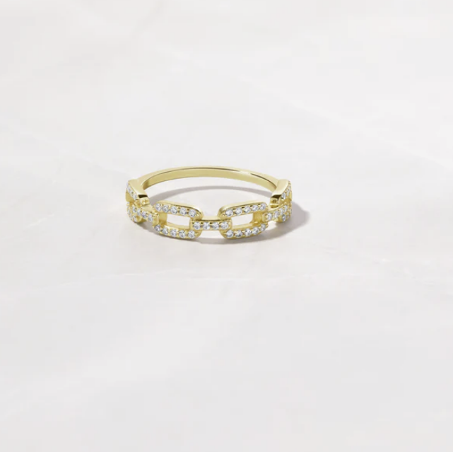 Pave Link Ring