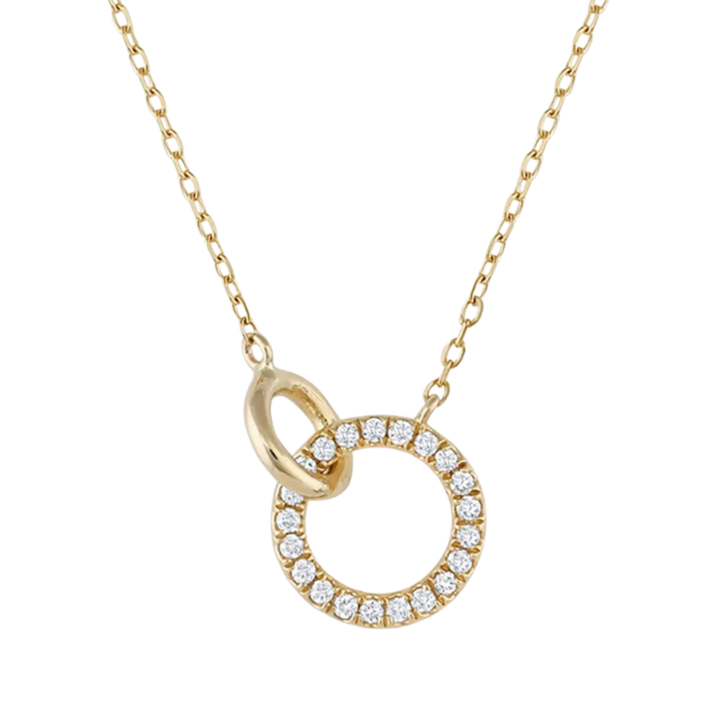 Reine Interlocking Diamond Necklace