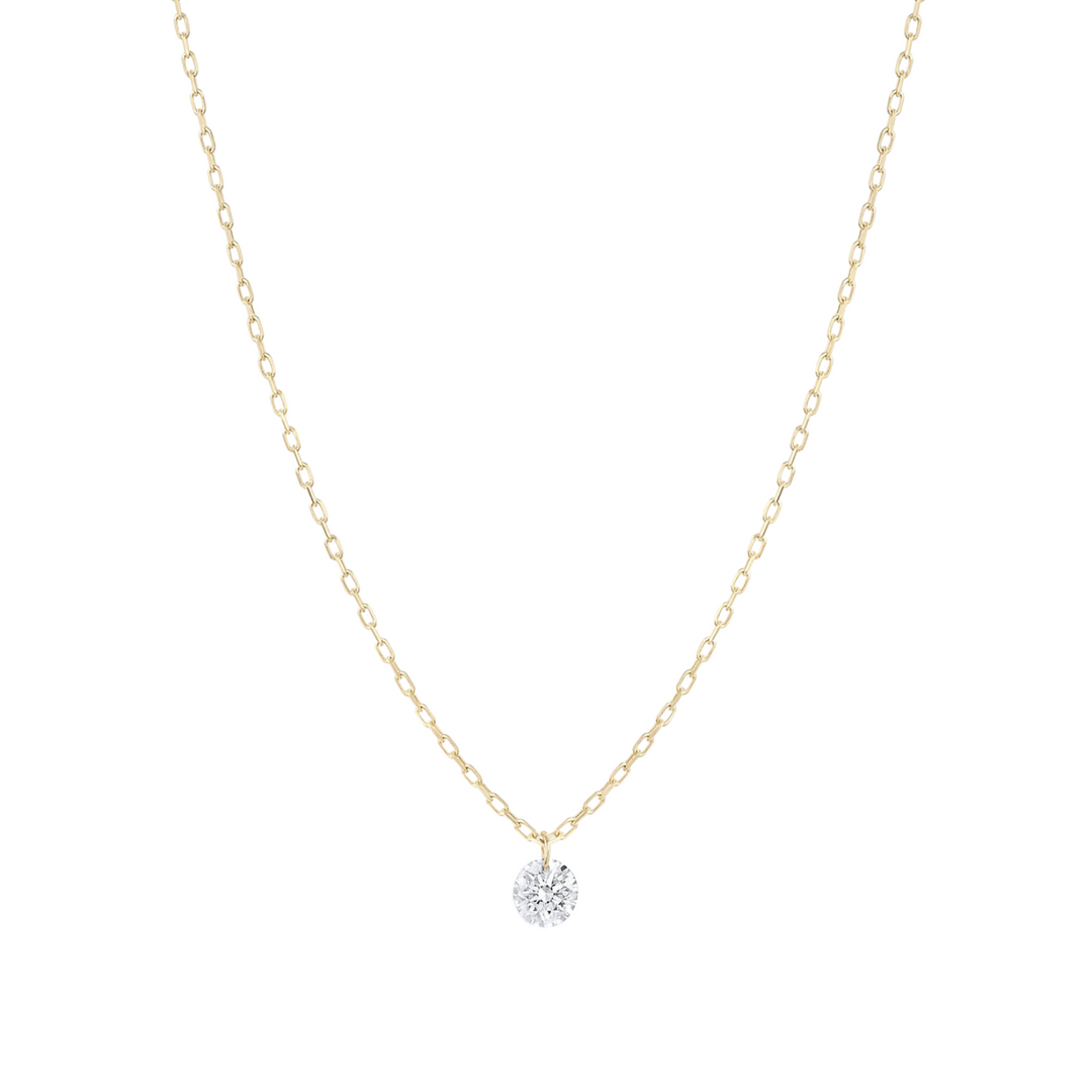 Single Floating Diamond Necklace