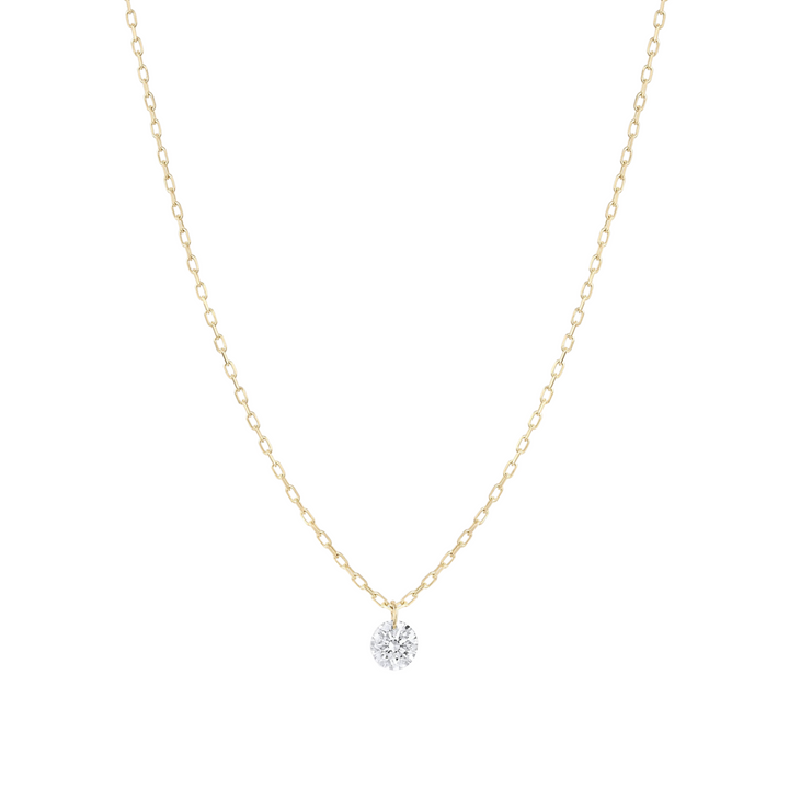 Single Floating Diamond Necklace