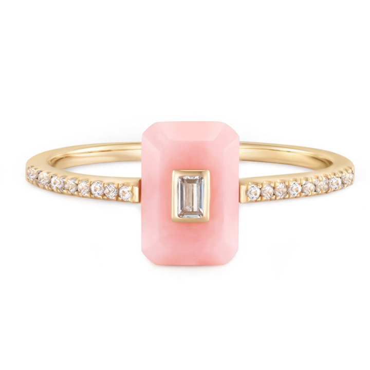 Sylvie Pink Opal Ring