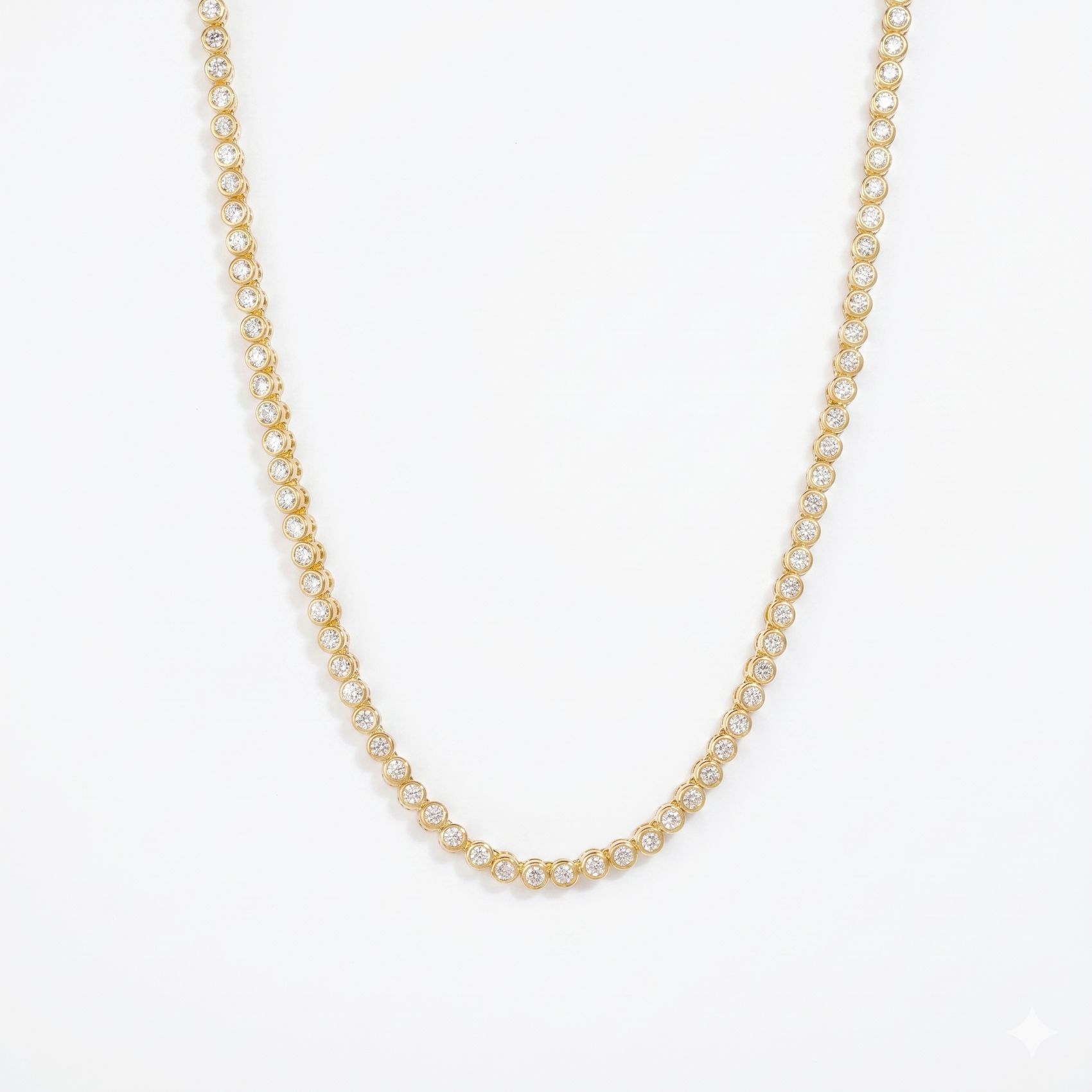 Emma Round Bezel Necklace