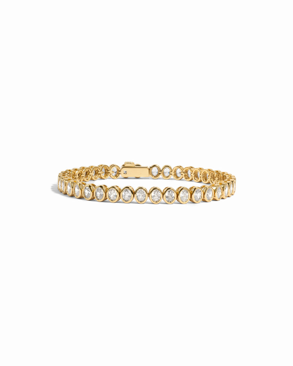 Brielle Oval Bezel Tennis Bracelet