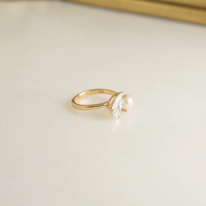 Toi et Moi Pearl Ring