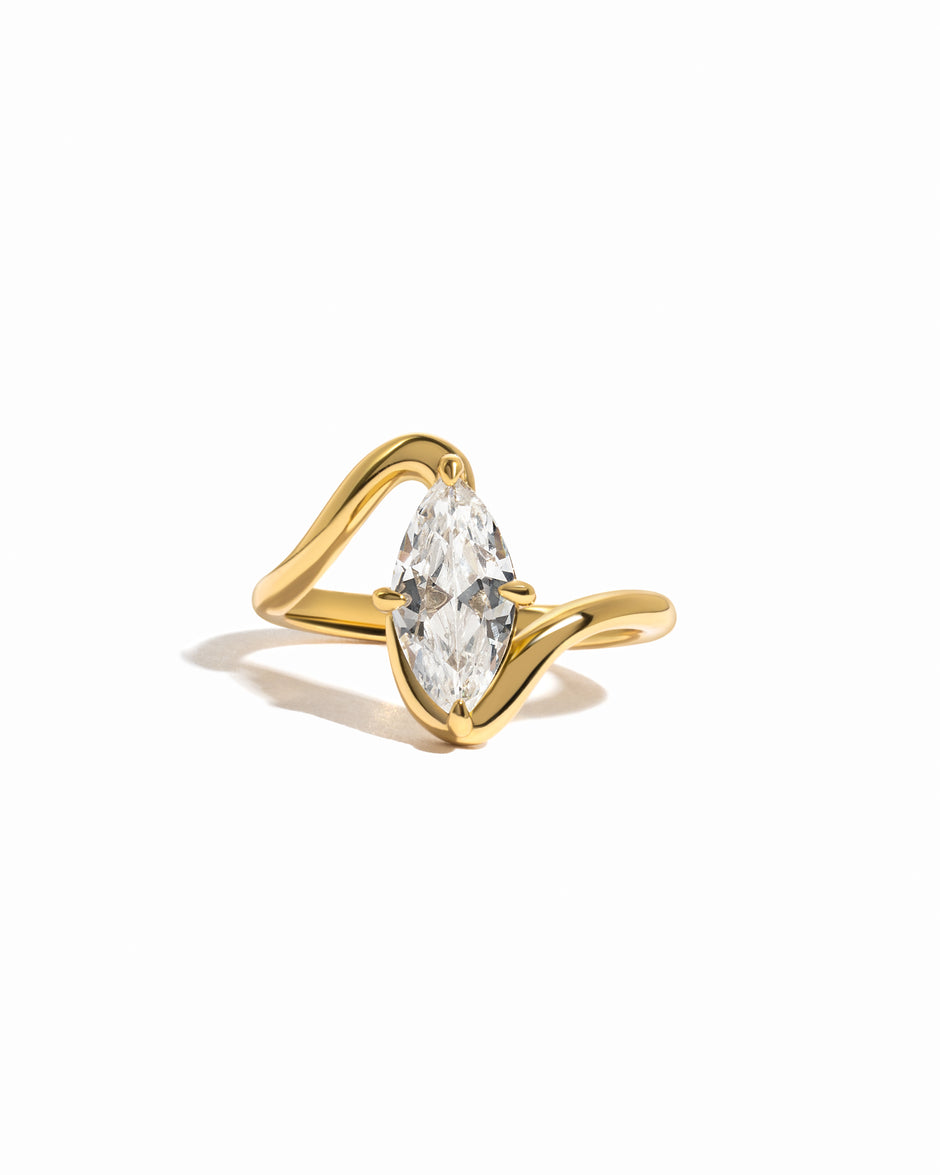 Marquis Swirl Ring