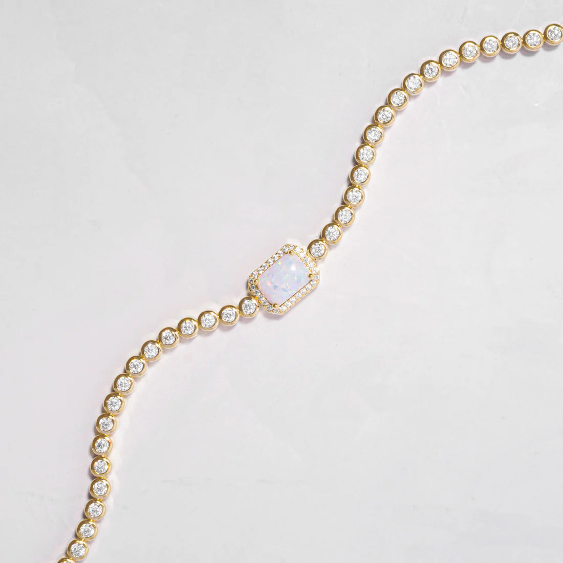 Seraphina Opal Baguette Tennis Bracelet