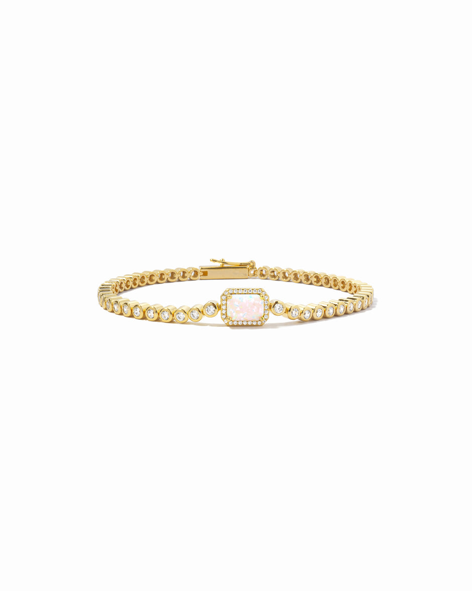 Seraphina Opal Baguette Tennis Bracelet